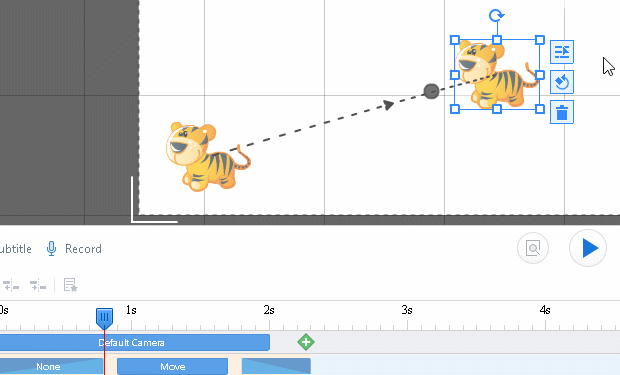 how to edit move animation effect