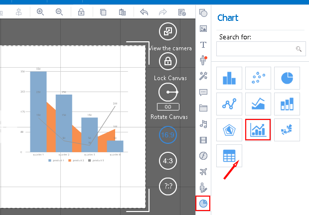 how to add chart